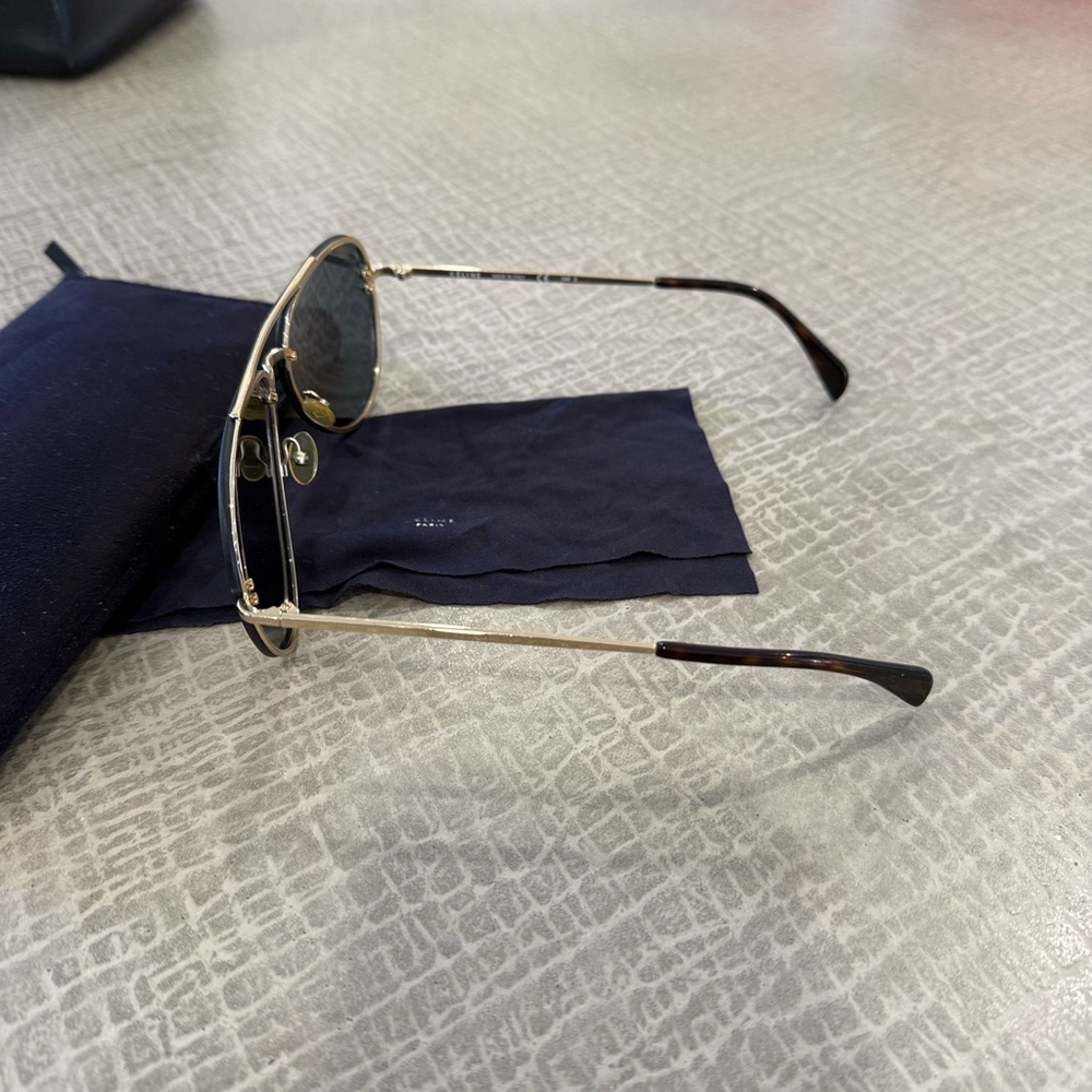 Celine Gold Aviator Sunglasses - Picture 6 of 6